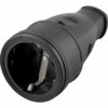 Розетка переносная 1-местная c/з Stekker RST16-21-440 (РА 16-005) каучук 250В 16А IP44 черный