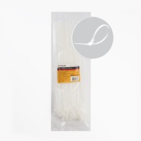 Хомут нейлоновый Stekker NYCT47-350 4,7х350 мм d пучка max 90 мм нагрузка 22кг белый 100 шт/уп