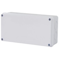 Коробка КМЭР 200x100x70мм 8 выбивных отверстий IP65 светло-серая Stekker EBX31-04-65 Stekker EBX31-04-65