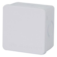 Коробка КМЭР 85x85x50мм 7 выбивных отверстий IP65 светло-серая Stekker EBX31-01-65