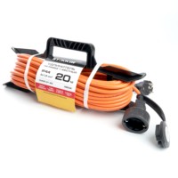 Удлинитель силовой шнур на рамке 1-м с/з Stekker HM05-01-20 (US1) 3×1.5мм2 20м 220В 16А Home оранжевый (US1)