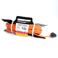 Удлинитель силовой шнур на рамке 1-м с/з Stekker HM05-01-10 (US1) 3×1.5мм2 10м 220В 16А Home оранжевый