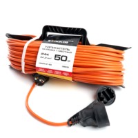 Удлинитель силовой шнур на рамке 1-м с/з Stekker HM04-01-50 (US1) 3×1,0мм2 50м 220В 10А Home оранжевый (UG)