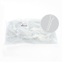 Дюбель-хомут ДХКП 5×10мм полипропилен белый 100 шт/уп Stekker DCL01-05-10