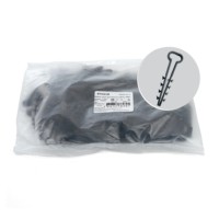 Дюбель-хомут ДХКП 5×10мм полипропилен чёрный 100 шт/уп Stekker DCL01-05-10