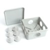 Коробка КМЭР 100x100x50мм 6 вводов IP55 светло-серая GE41255 Stekker EBX10-36-55