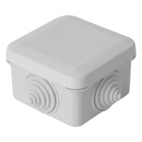 Коробка КМЭР 70x70x40мм 4 ввода IP55 светло-серая GE41236 Stekker EBX10-34-55