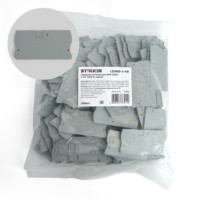 Торцевая заглушка для ЗНИ LD552 4мм² (JXB 4) серый Stekker LD560-1-40