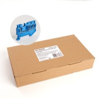 Зажим самозажимной 3-проводной проходной ЗНИ 2,5 (JXB ST 2,5) синий Stekker