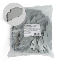 Торцевая заглушка для ЗНИ LD555 2,5мм² (JXB 2,5) серый Stekker LD563-1-25