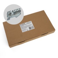 Зажим самозажимной 3-проводной проходной ЗНИ 4,0 (JXB ST 4) серый Stekker