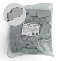 Торцевая заглушка для ЗНИ LD554 2,5мм² (JXB 2,5) серый Stekker LD562-1-25