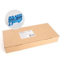 Зажим самозажимной 4-проводной проходной ЗНИ 2,5 (JXB ST 2,5) синий Stekker