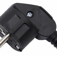 Вилка угловая с/з Stekker PPG16-41-202 пластик 250В 16A IP20 черный