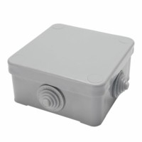 Коробка КМЭР 250/380В 75x75x44мм 10А 4 ввода IP53 светло-серая КЭМ 3-10-4 П Stekker EBX10-34-44