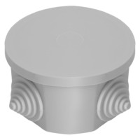 Коробка КМЭР 75x75x40мм 4 ввода IP44 светло-серая GE41237 Stekker EBX20-34-44