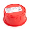 Коробка КМЭУ СП для сплошных стен с крышкой d80x40мм красная Stekker EBX30-01-1-20-80