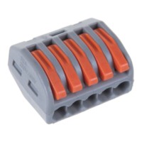 Клемма СМК 5-проводная зажимная с рычагом Stekker LD222-415 5шт/уп