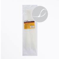 Хомут нейлоновый Stekker NYCT36-300 3,6×300мм d пучка max 80мм нагрузка 18 кг белый 100 шт/уп