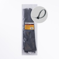 Хомут нейлоновый Stekker NYCT47-400 4,7х400мм d пучка max 105мм нагрузка 22кг черный 100 шт/уп