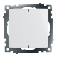 Выключатель 2кл. механизм Stekker GLS10-7104-01 250V 10А Катрин белый