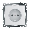 Розетка 1-местная с/з механизм Stekker GLS16-7110-01 250В 16А с защитной шторкой Катрин белый