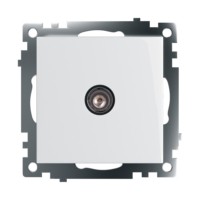 Розетка телевизионная 1-м механизм Stekker GLS00-7108-01 75 Ом 5-862МГц Катрин белый