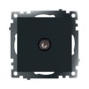 Розетка телевизионная 1-м механизм Stekker GLS00-7108-05 75 Ом 5-862МГц Катрин черный