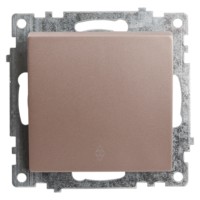Переключатель1-кл. механизм Stekker GLS10-7105-02 250V 10А Катрин шампань