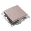 Переключатель1-кл. механизм Stekker GLS10-7105-02 250V 10А Катрин шампань