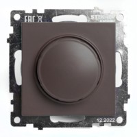 Диммер СЭПп механизм TRIAC Stekker GLS10-7106-04 250V 500W Катрин шоколад