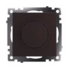 Диммер СЭПп механизм TRIAC Stekker GLS10-7106-04 250V 500W Катрин шоколад
