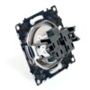 Розетка 1-местная б/з механизм Stekker GLS10-7109-04 250V 10А с защитной шторкой Катрин шоколад