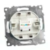 Розетка ПК 1-м RJ-45 механизм Stekker GLS00-7107-04 Катрин шоколад