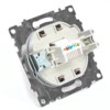 Розетка ПК 1-м RJ-45 механизм Stekker GLS00-7107-04 Катрин шоколад