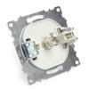 Розетка телевизионная 1-м механизм Stekker GLS00-7108-05 75 Ом 5-862МГц Катрин черный