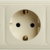 Розетка 4-местная с/з Stekker PST16-61-20 (RA 16-466-БЖ) пластик АВС 250В 16А IP20 слоновая кость