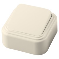 Выключатель 1кл. ОП 250В 6А IP20 сл.кость (VA 16-131-БЖ) Stekker PSW06-21-20