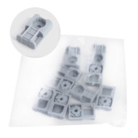 Площадка под стяжку для прямого монтажа Stekker PMCL3120G 31×20мм под пистолет серый 100 шт/уп