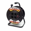 Удлинитель силовой на пластиковой катушке Stekker STD01-41-50 50м 4-м с/з 3×1,5 черный Standart (УХз-16)
