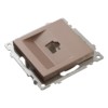 Розетка ПК 1-м RJ-45 механизм Stekker GLS00-7107-02 Катрин шампань