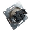 Розетка 1-местная с/з механизм Stekker GLS16-7110-02 250В 16А с защитной шторкой Катрин шампань