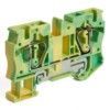 Зажим самозажимной 2-проводной проходной ЗНИ 4,0 (JXB ST 4) желтый зеленый Stekker