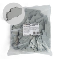 Торцевая заглушка для ЗНИ LD555 4мм² (JXB 4) серый Stekker LD563-1-40