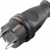 Вилка прямая с/з Stekker RPG16-21-441 (В 16-001) каучук 250В 16A IP44 черный