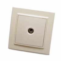 Розетка телевизионная 1-м Stekker PST00-9008-02 75 Ом 5-862МГц Эрна слоновая кость