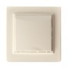 Розетка 1-местная с/з с крышкой Stekker PST16-9012-02 250В,16А с защитной шторкой Эрна слоновая кость
