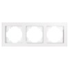Рамка горизонтальная 3-местная Stekker GFR00-7003-01 Катрин белый