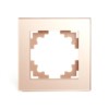 Рамка 1-местная Stekker GFR00-7001-02 Катрин шампань