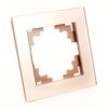 Рамка 1-местная Stekker GFR00-7001-02 Катрин шампань
